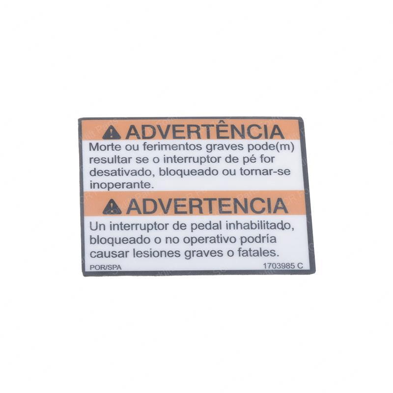 DECAL FOOT SWITCH (LAT) JL1703985 jl1703985 product image