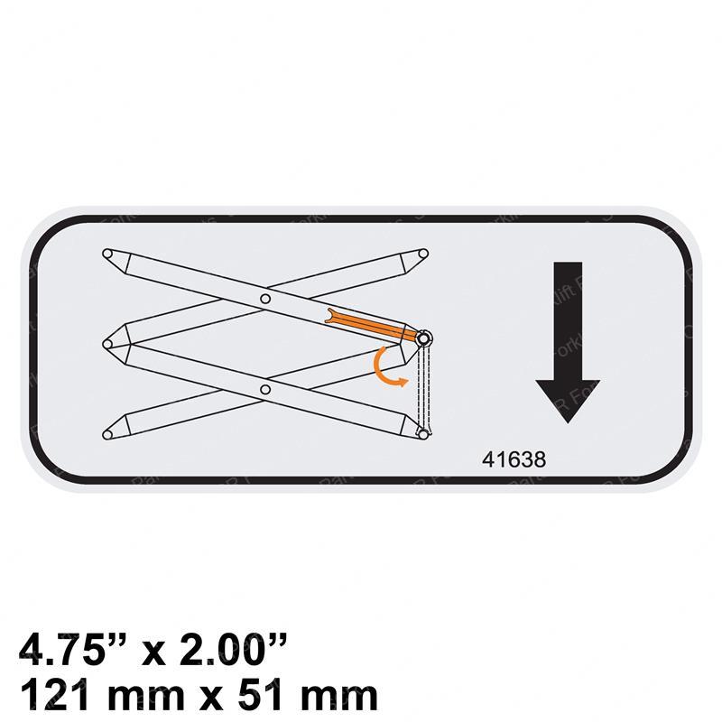 DECAL - INSTR SAFETY ARM SY28-129594 sy28-129594 product image