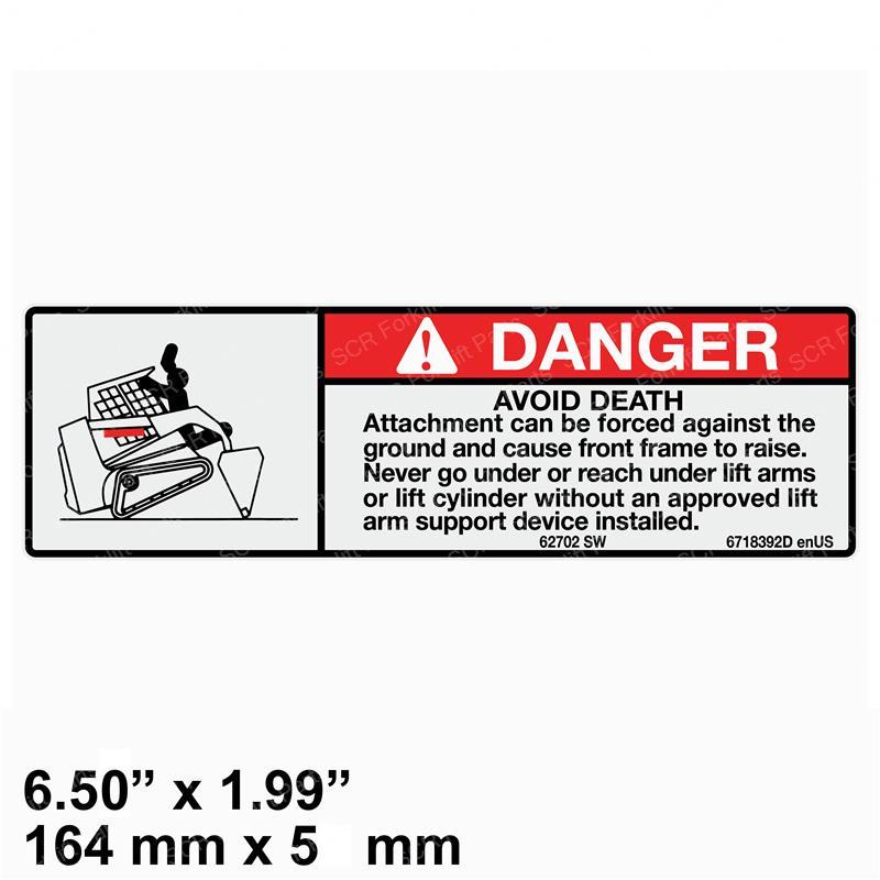 DECAL - DANGER AVOID DEATH BC6718392 bc6718392 product image