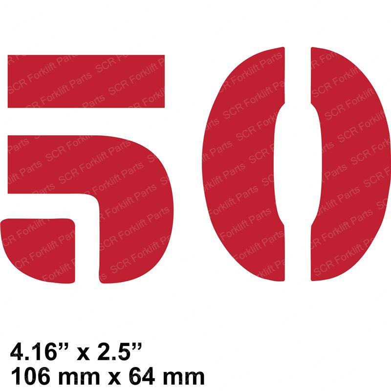 DECAL - MODEL 50 HY0318932 hy0318932 product image