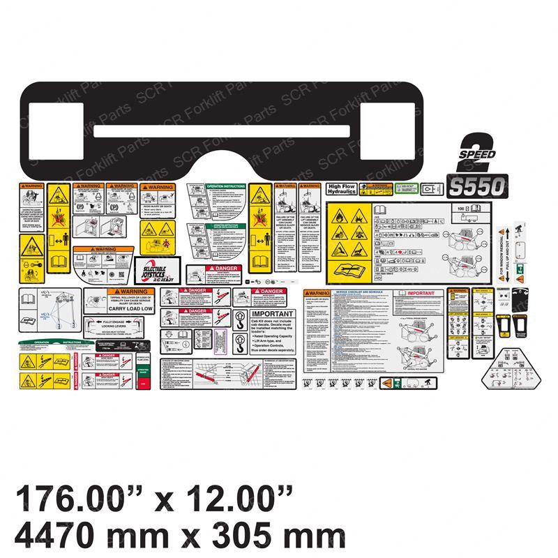 DECAL KIT-S550 INTERNAL AND EX BC7302894 bc7302894 product image
