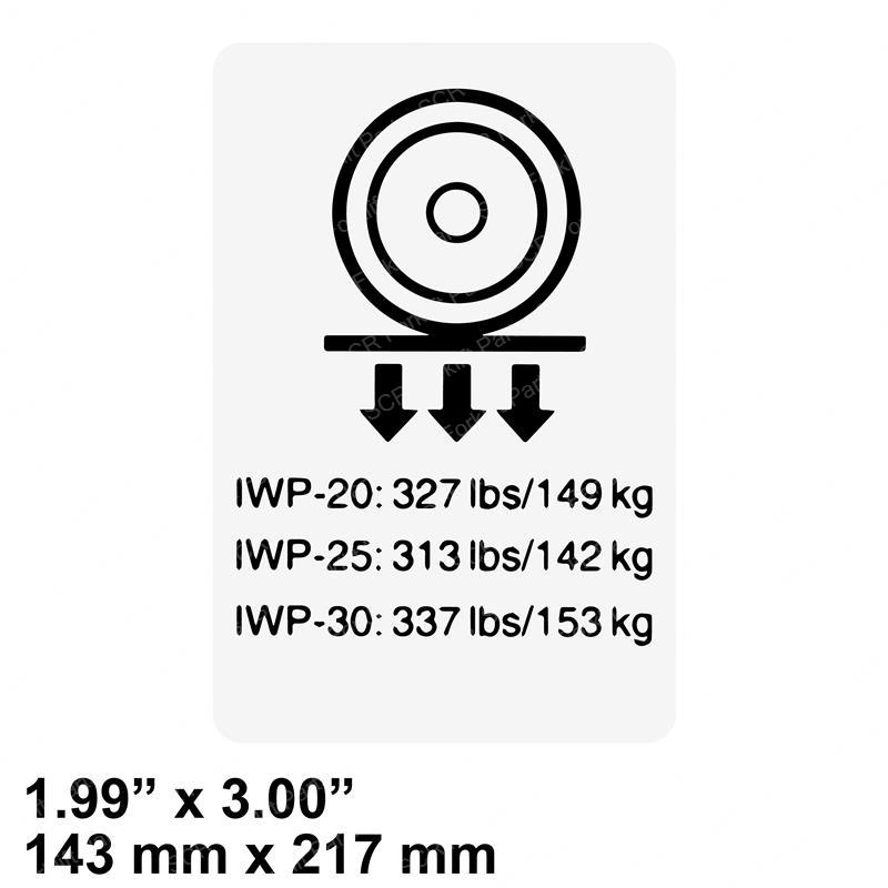 DECAL-LABEL-WHEEL LOAD-IWP GN133496 gn133496 product image