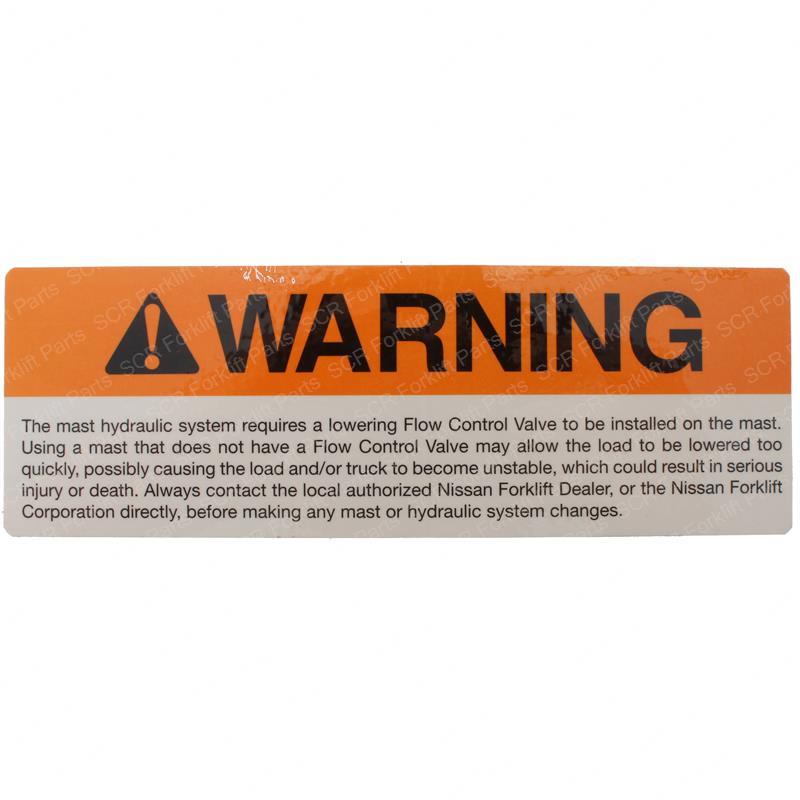LABEL-WARNING MAST NI97836-FC600 ni97836-fc600 product image