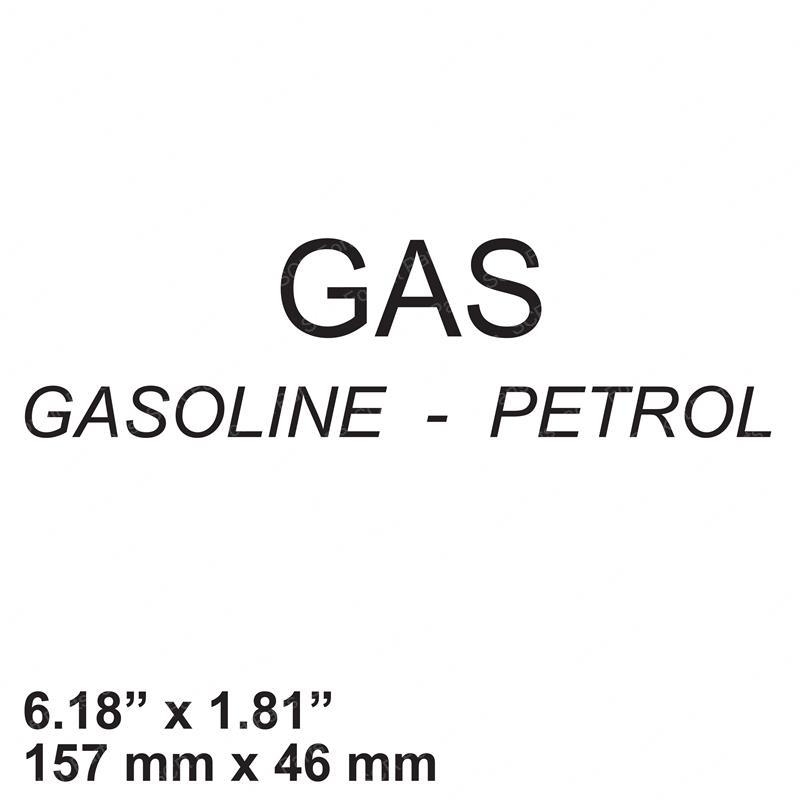 DECAL - GAS (BLK) JL1700194 jl1700194 product image