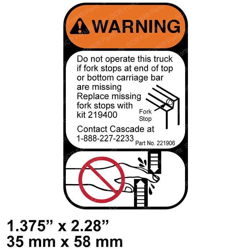 DECAL - SAFETY CR146788 cr146788 product image