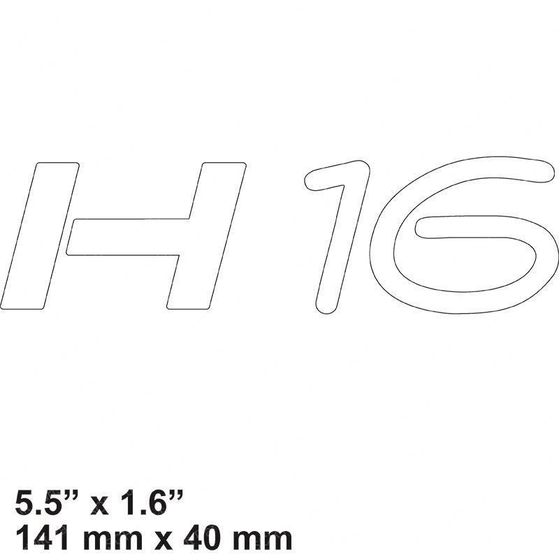DECAL - MODEL H16 LI0009382293 li0009382293 product image
