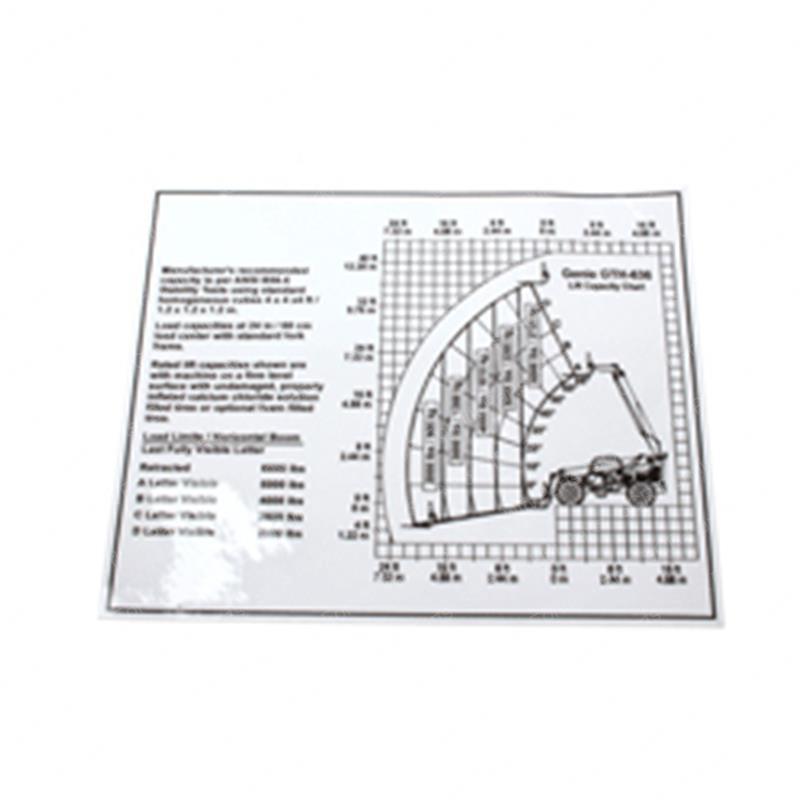 DECAL - LOAD CHART GTH 636 GN114074A gn114074a product image