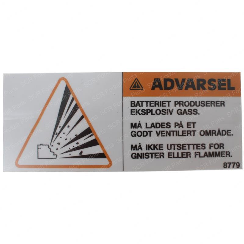 DECAL - NORWAY WARNING BATTERY SY28-101972 sy28-101972 product image
