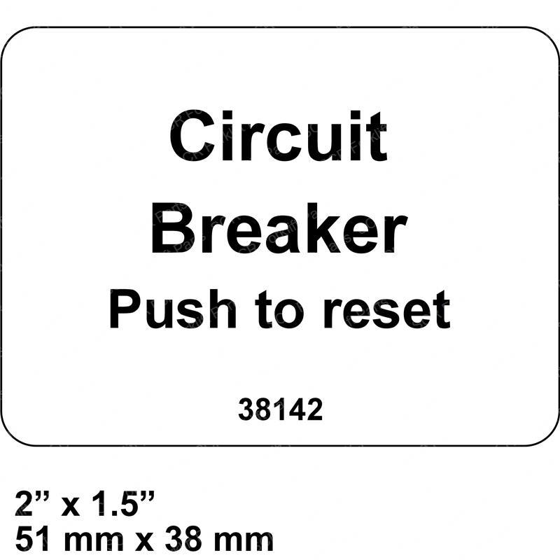 DECAL - CIRCUIT BREAKER GN38142GT gn38142gt product image