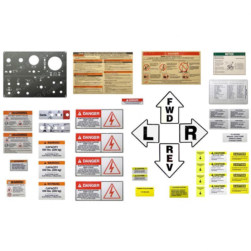 DECAL KIT SAFETY/INSTRUC.30/20 GN29050 gn29050 product image