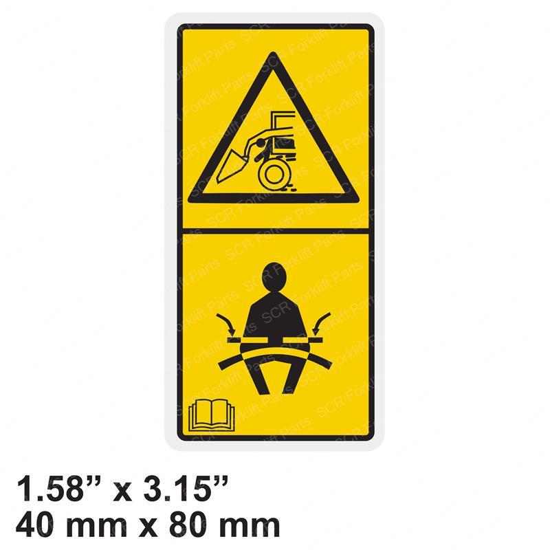 DECAL - CAUTION SEATBELT CT295-7338 ct295-7338 product image