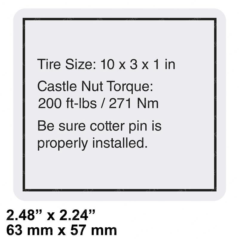 DECAL LABEL TIRE SPECS GRC GN133193 gn133193 product image
