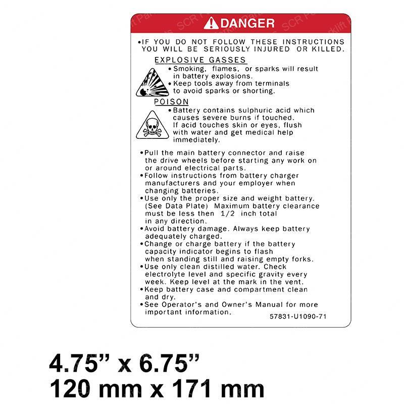 DECAL - INDICATOR BATTERY SY1243083 sy1243083 product image
