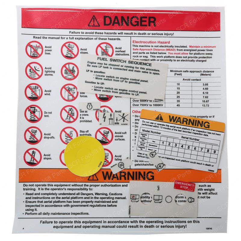 DECAL KIT - SAFETY SY1230992 sy1230992 product image