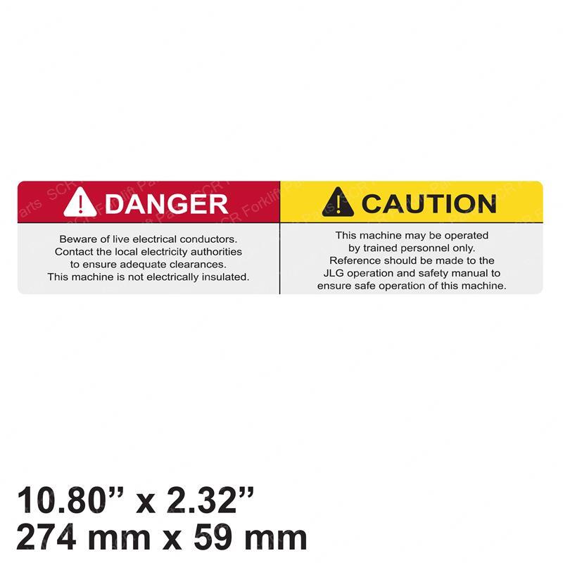 DECAL - DANGER/CAUTION JL1704625 jl1704625 product image