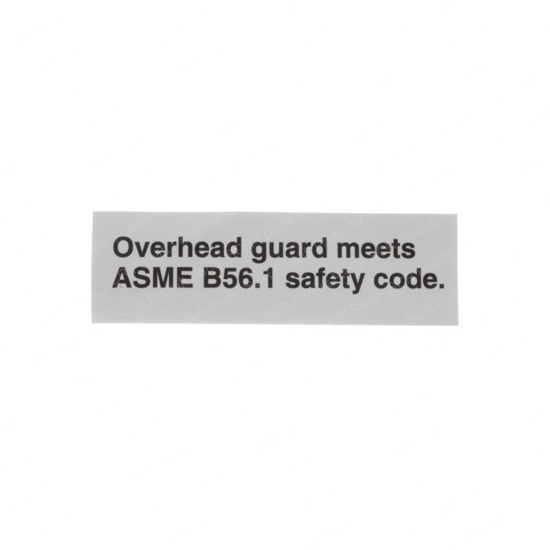 OVERHEAD GUARD DECAL RA411-781 ra411-781 product image