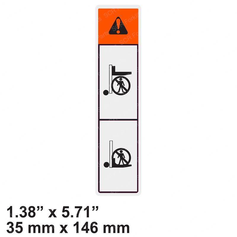 DECAL - WARNING, FORK DW950205-09140 dw950205-09140 product image
