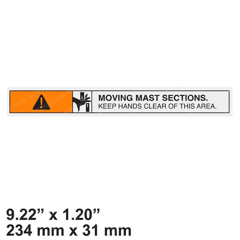 DECAL - MAST WARNING YT2034124 yt2034124 product image