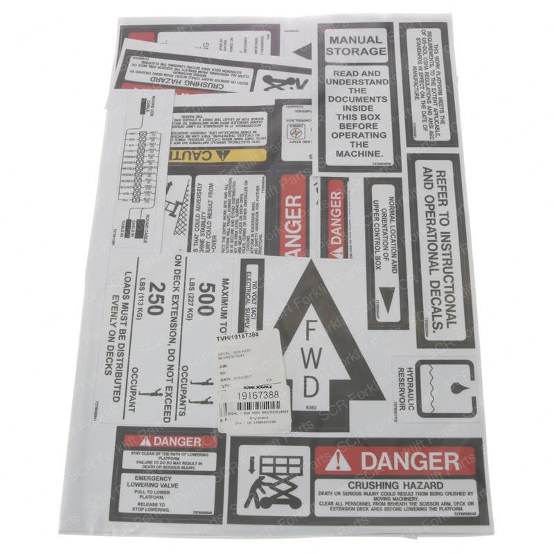 DECAL - SUB ASSY B43/937610043 SY1261396 sy1261396 product image
