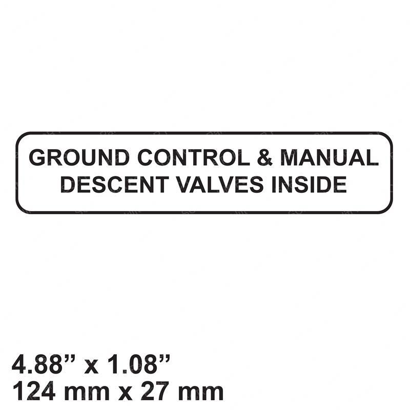 DECAL - GROUND CONTROL LOCATIO JL1700583 jl1700583 product image