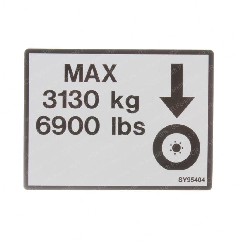 DECAL - MAX TIRE LOAD JLNA1704445 jlna1704445 product image