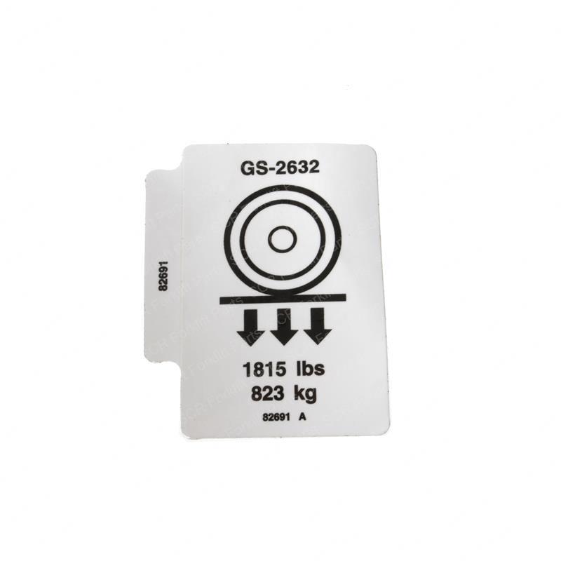 DECAL LABEL WHEEL LOAD 2632 GN82691 gn82691 product image