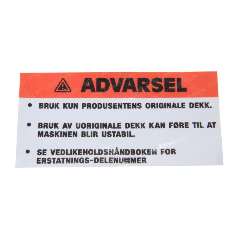 DECAL - NORWAY TIRE REPLACEMENT SY28-101779 sy28-101779 product image