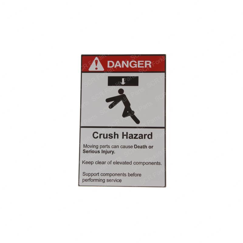 DECAL - CRUSH HAZARD GN2-1298 gn2-1298 product image