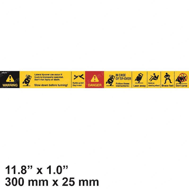 DECAL - TIP OVER HAZARD NI99080-FK000 ni99080-fk000 product image
