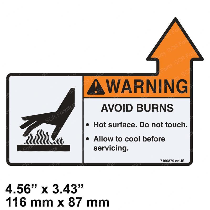 DECAL - WARNING AVOID BURNS BC7160879 bc7160879 product image