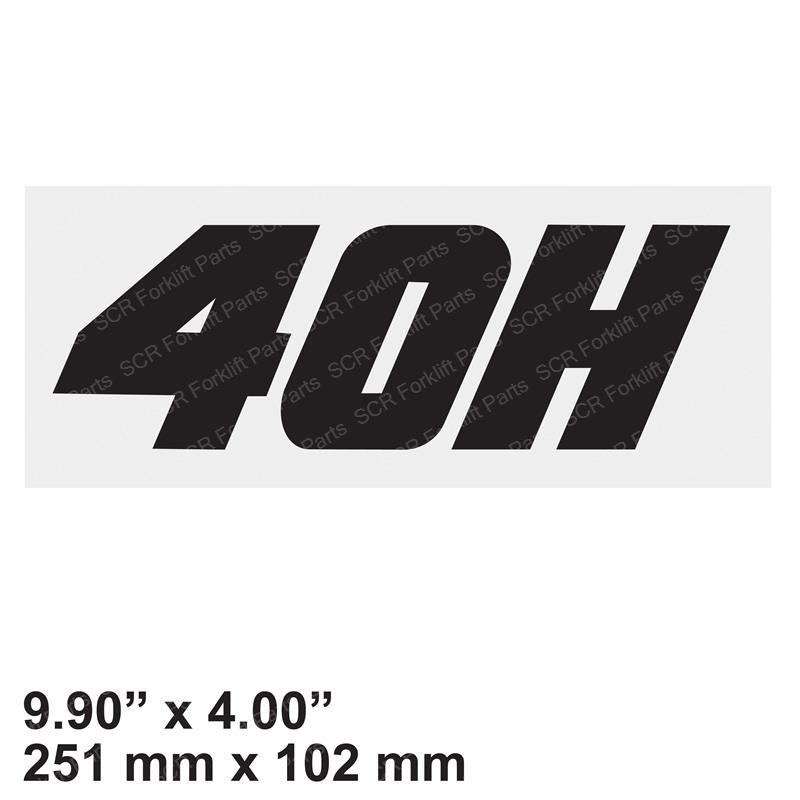 DECAL MODEL 40H (BLK) JL1701873 jl1701873 product image