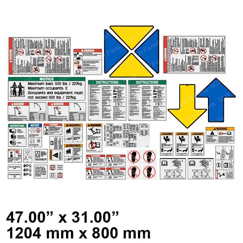 DECAL KIT SAFTY/INSTR WRD Z80 GN114043 gn114043 product image