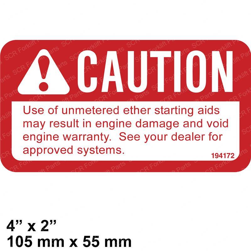 DECAL - CAUTION HY194172 hy194172 product image