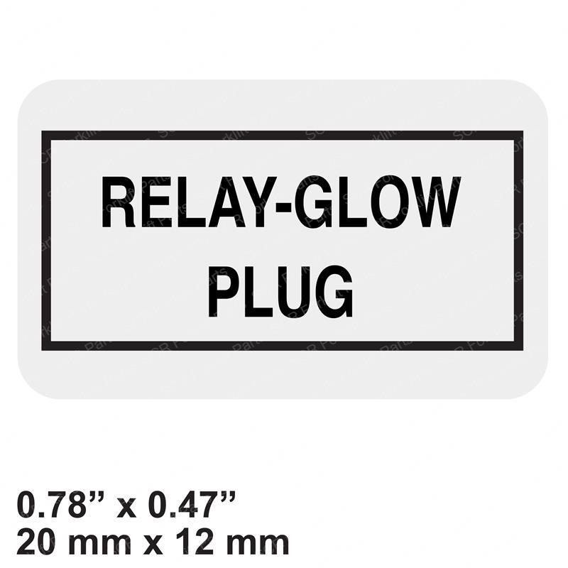 DECAL - RELAY GLOW PLUG HY1558222 hy1558222 product image