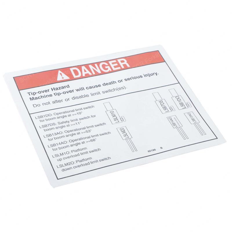 DECAL DANGER DO NOT ALTER SWTC GN65186GT gn65186gt product image