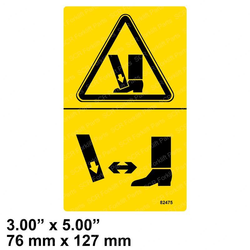 DECAL SYMBOL-FOOT CRUSHING SY1243217 sy1243217 product image